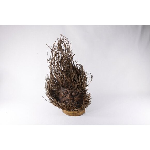 Vintage Chinese Bamboo root carving of the Bodhidharma, Zen Buddhism portrait - Picture 6 of 10